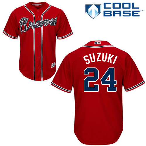 Kurt Suzuki Atlanta Braves Youth Red Roster Name & Number T-Shirt 